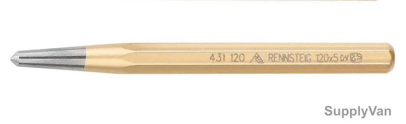 Rennsteig Center Punch, 431-120-0, 120MM Length, PK10