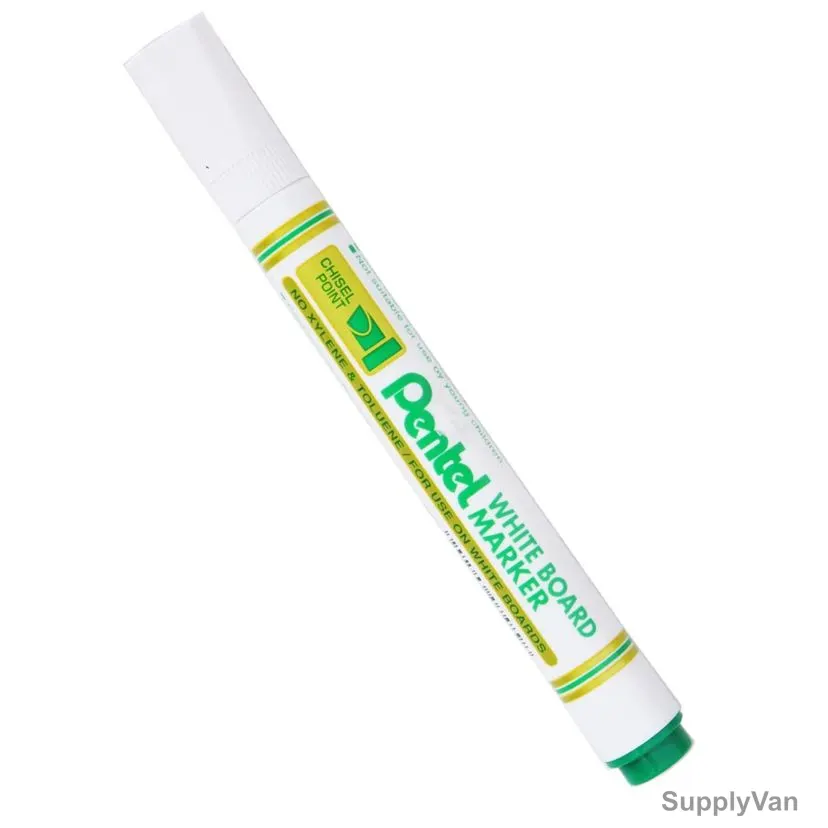 Pentel White Board Marker, PE-MW86-D, 1.8-4.5MM, Green, 12 Pcs/Pack