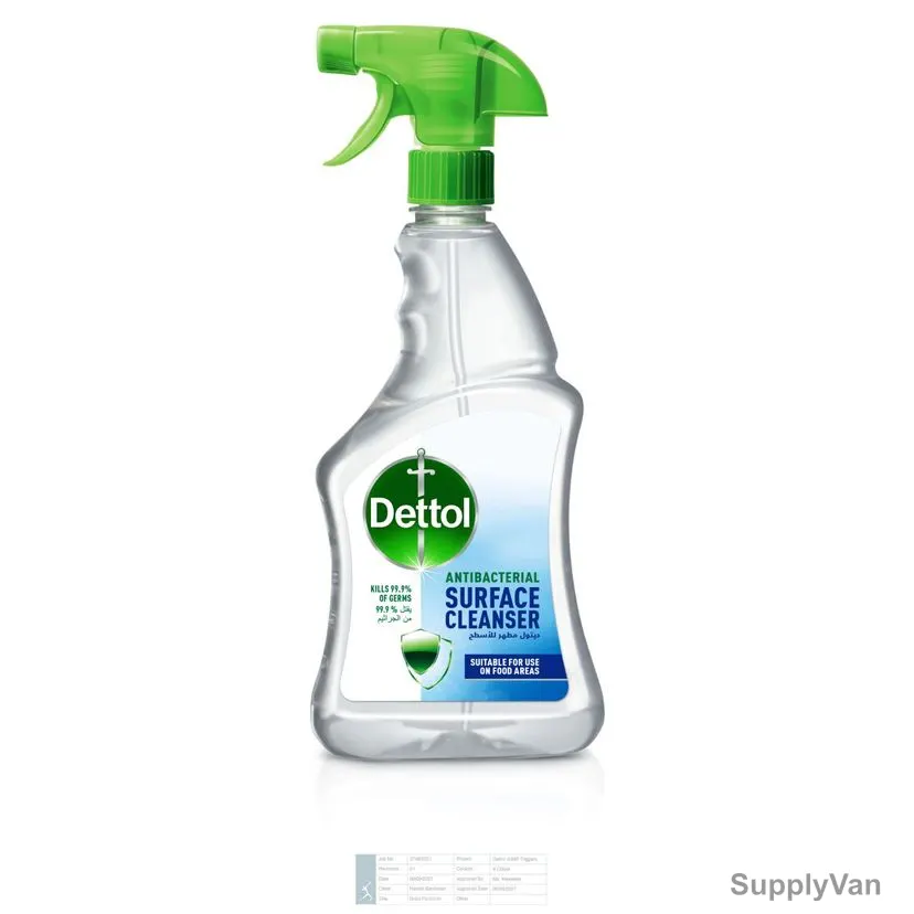 Dettol Anti-Bacterial Surface Cleanser Spray, 500ML, 3 Pcs/Pack