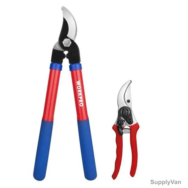 Workpro Pruner Tools Set, WP204500, S50C Carbon Steel/TPR, 2 Pcs/Set — image 1