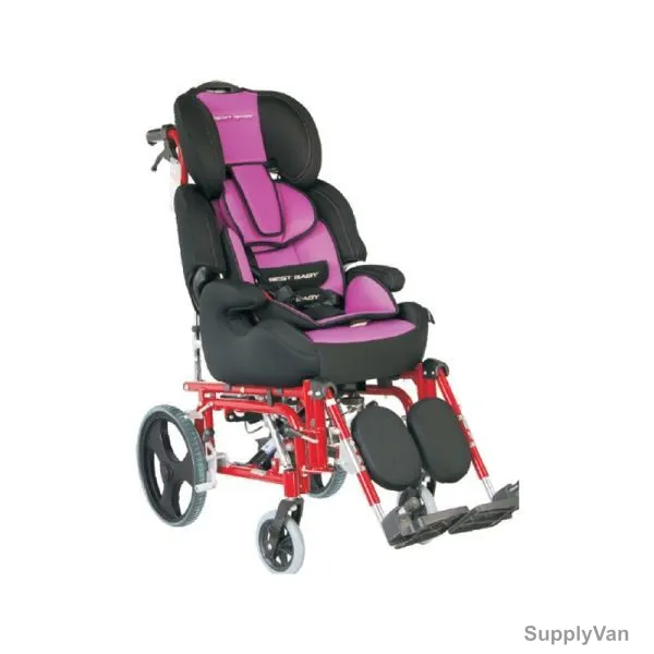 3W Wheel Chair, 3W-958 LC-C-36, Aluminium, Black and Pink