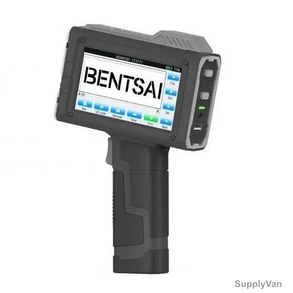 Bentsai Portable Handheld Inkjet Printer, BT-HH6205B, 300 x 600 DPI, 50MB Storage, Black