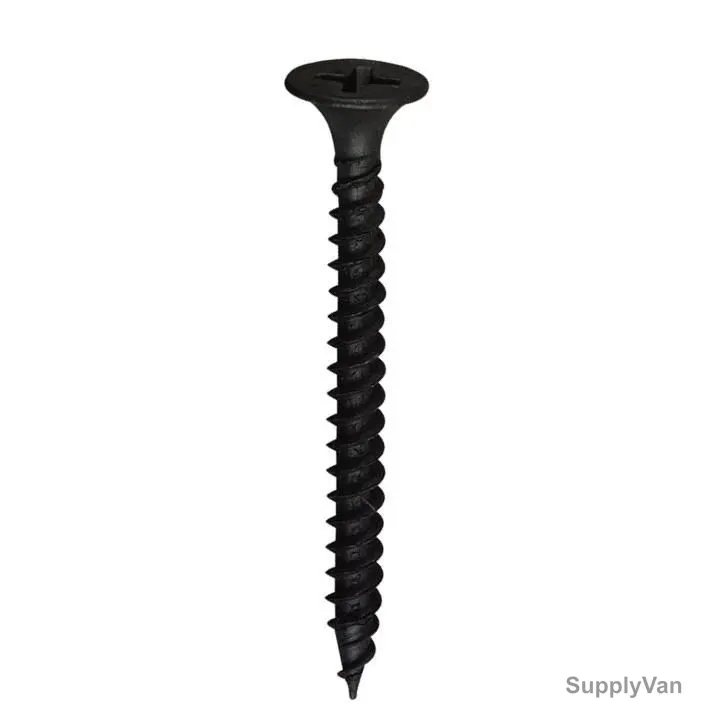 Tuf-Fix CSK Drywall Screw, 10x2 Inch, Philips, Black, Fine, PK450