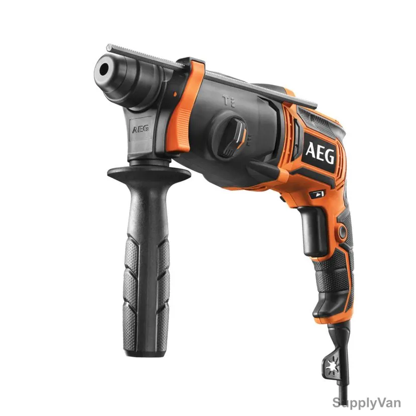 AEG Rotary Hammer, BH24IE, SDS-Plus, 220V, 800W, Black and Orange — image 1