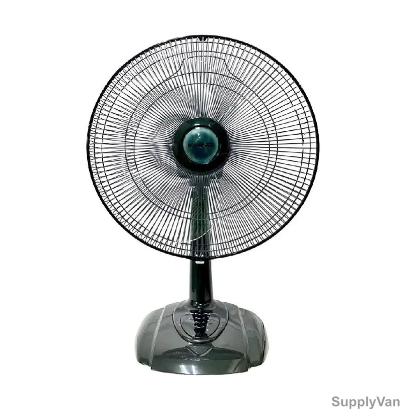 Khind Table Fan, TF16C10, Metallic Series, 50W, 16 Inch Blade Dia, 3 Speeds, Dark Grey — image 1
