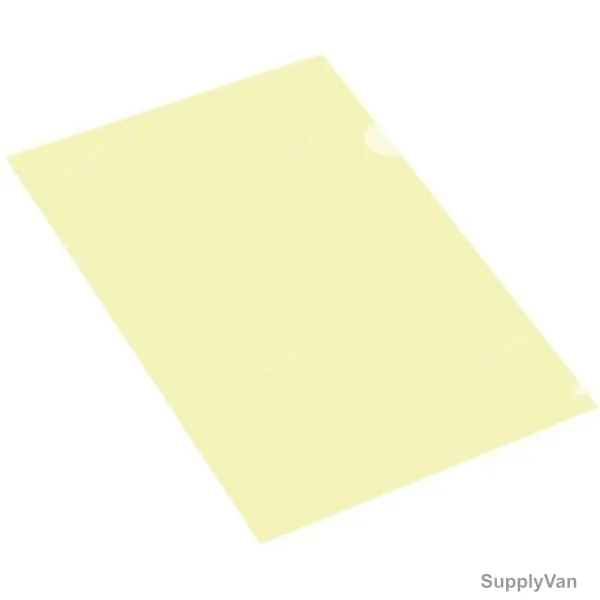 FIS Clear Folder, FSCIE310YLN, Plastic, A4, 0.15MM, Yellow