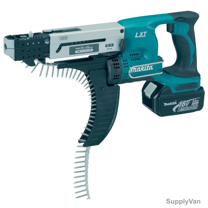Makita Cordless Auto-Feed Screwdriver, DFR550RFE, 18V