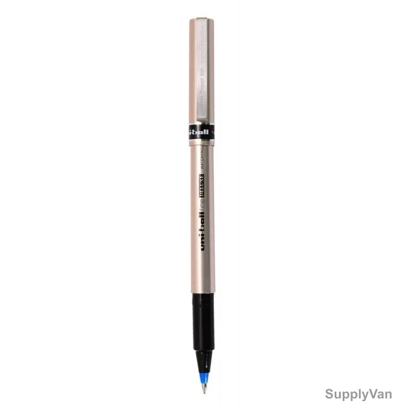 Uni-Ball Ball Point Pen, UB177-08C, Deluxe, 0.7MM Tip, Blue, 8 Pcs/Pack