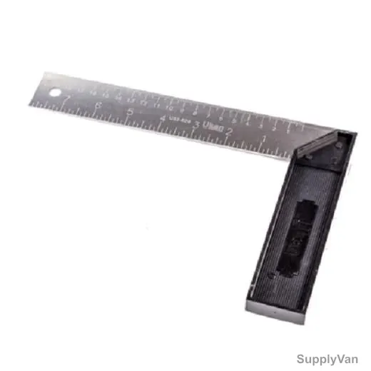 Uken Try Square Scale, U32-020, 8 Inch, Metric/Imperial, Stainless Steel