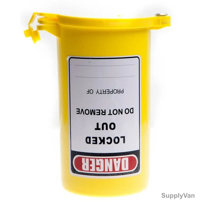 Electrical Plug Lockout, PLG-RPL-Y, Round, 160 x 126MM, Yellow