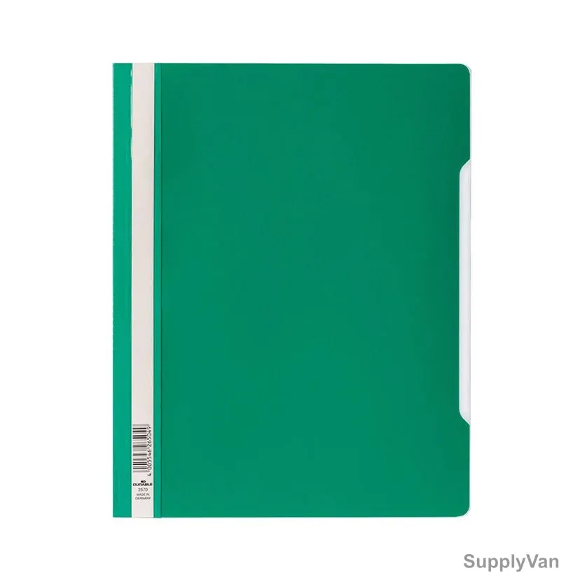 Durable File Folder, 257005, PVC, A4, Green, 50 Pcs/Box