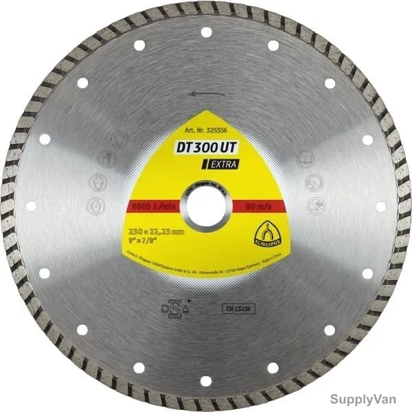 Klingspor Diamond Cutting Blade, DT300UT, Extra, 100MM