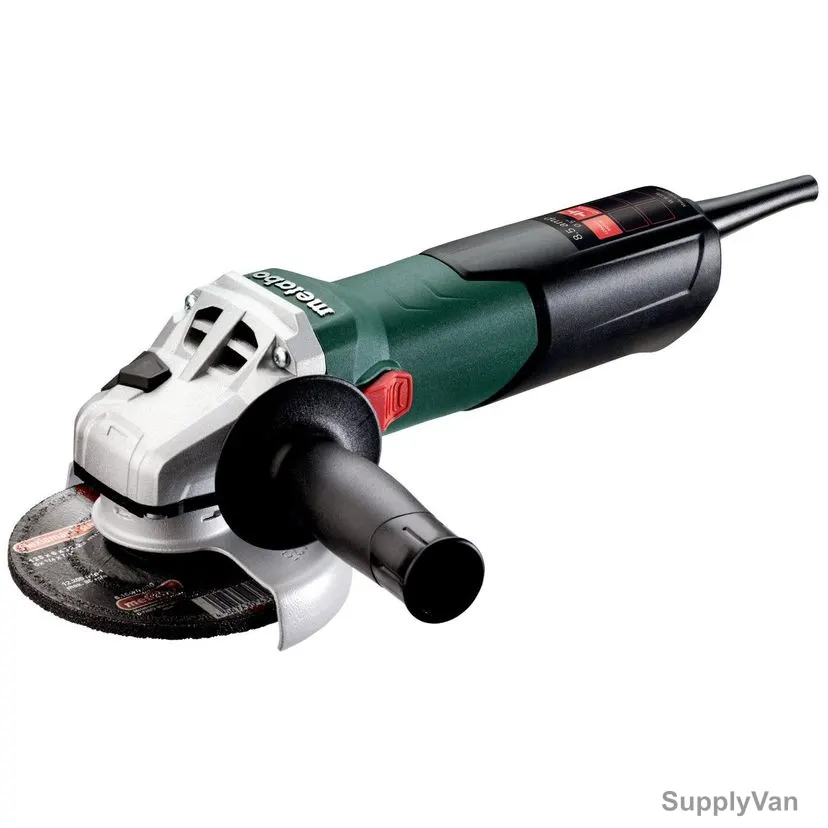 Metabo Angle Grinder With Cardboard Box, W-9-125, 600376420, 120DC, 900W, 127MM
