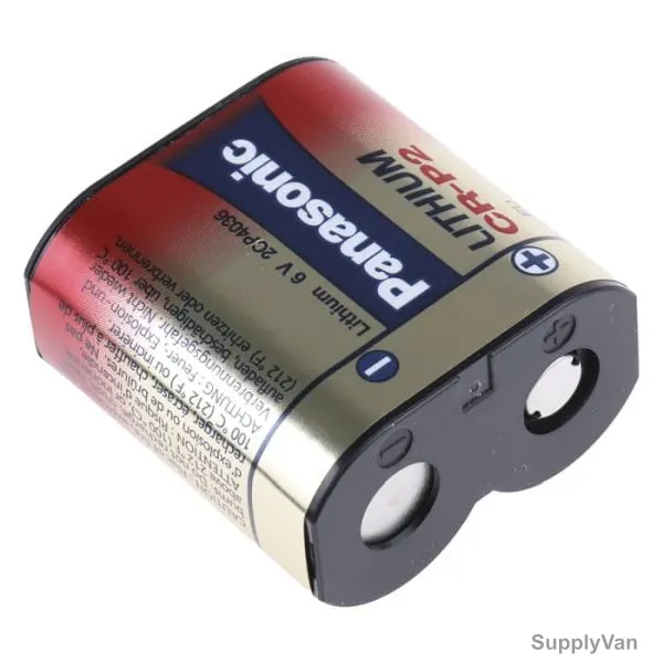 Panasonic Lithium Camera Battery, CRP2, 6V, 1500mAh