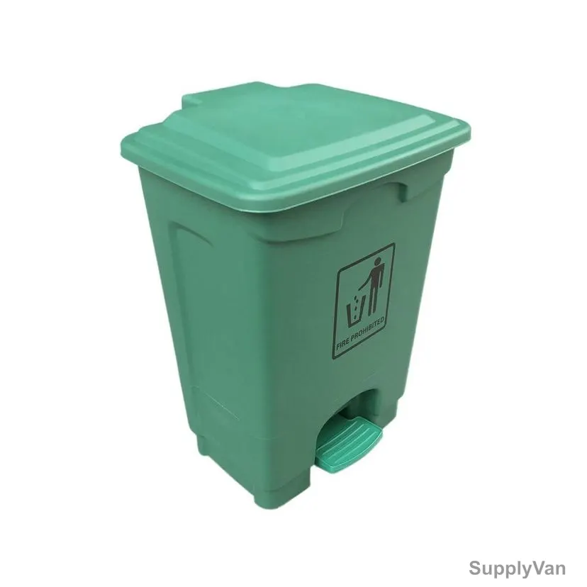 Akc Garbage Bin With Pedal, GC35G-20, Plastic, 20 Ltrs, Green