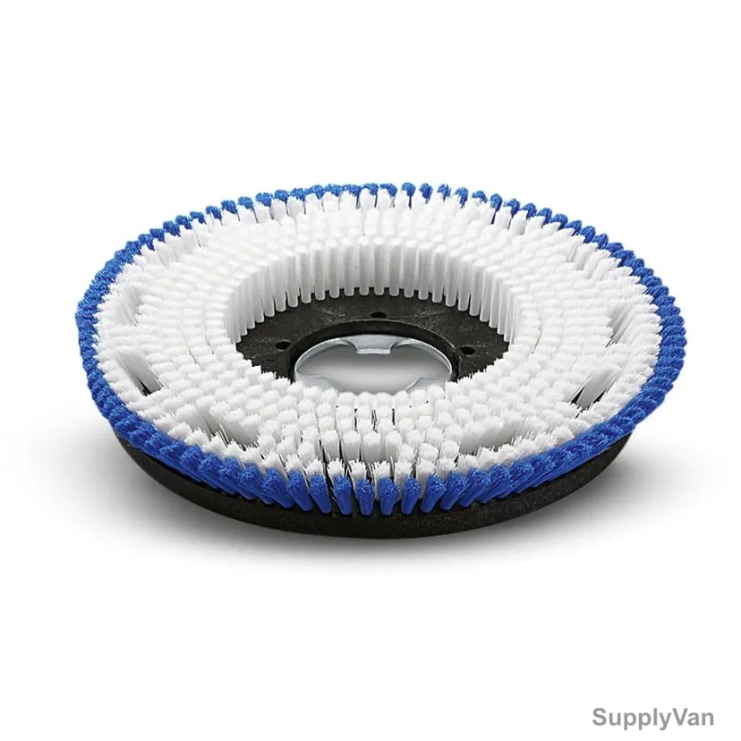 Karcher Medium Soft Shampooing Brush, 63698960, 0.35MM Thk, 430MM Dia x 41MM Length, Blue/White