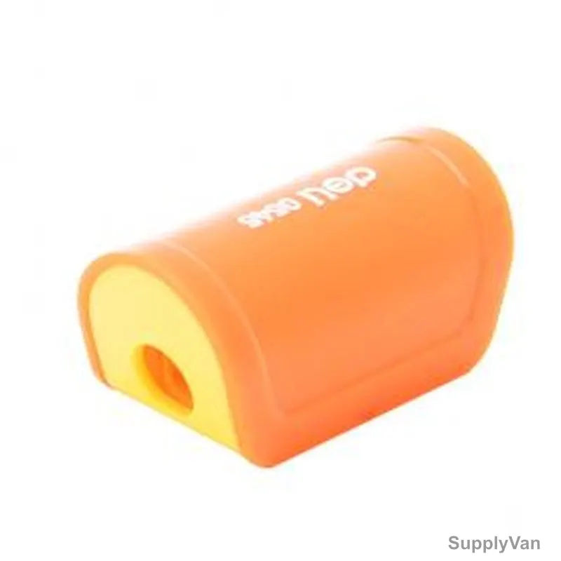 Deli Sharpener With Canister, E0545, 1 Hole, Neon Yellow