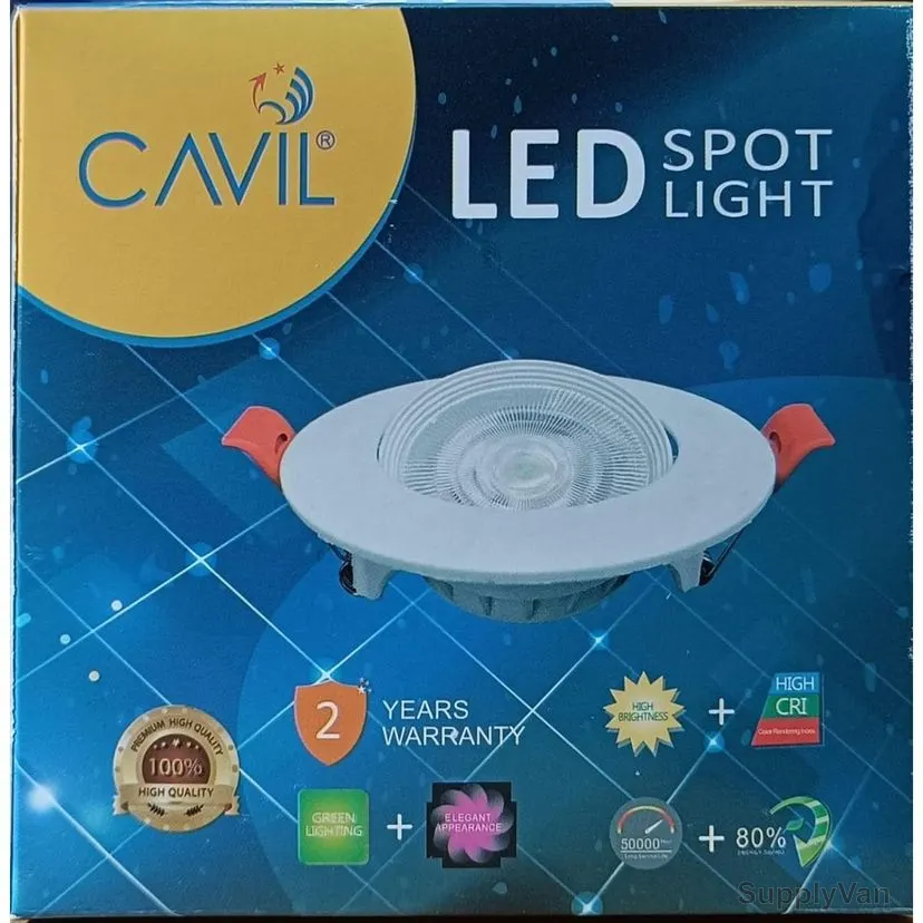 Cavil LED Spot Light, CPLEDR-5W-3CCT-UTH-50P, 5W, 3000-6000K, 50 Pcs/Pack — image 1