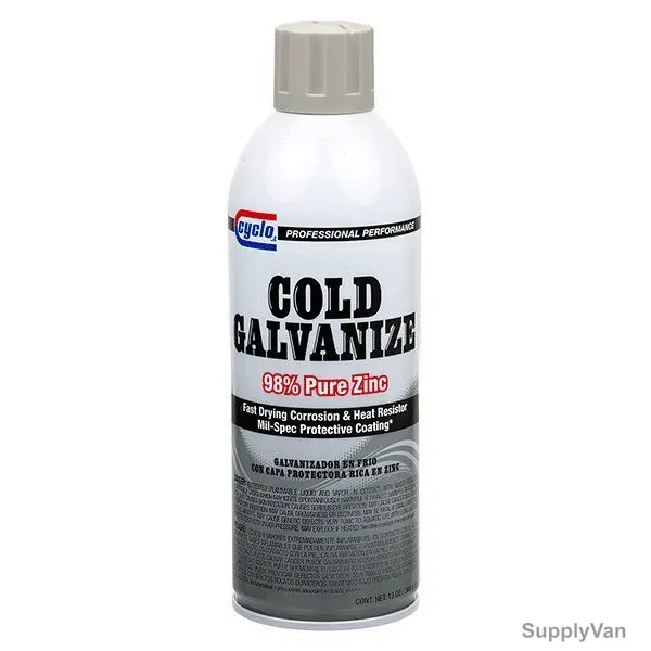 Cyclo Zinc-Rich Cold Galvanize Spray, APYC800, 13 Oz, 12 Pcs/Pack