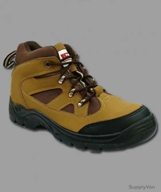 Workman Safety Shoes, SW01, Brown, High Ankle