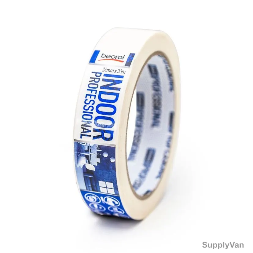 Beorol Universal Masking Tape, BK24, Rubber Adhesive, 24MM x 33 Mtrs — image 1