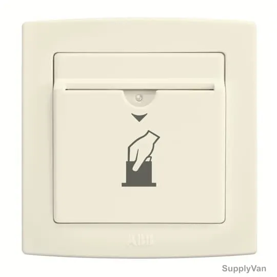 Abb Card Switch, AC402-82, Concept BS, Thermoplastic, 16A, Ivory White