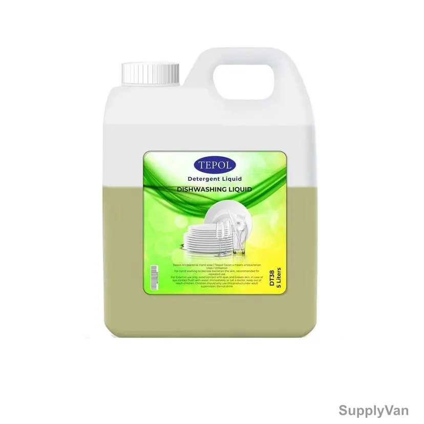 Akc Dishwashing Liquid, DT38-5, Citrus/Lemon, 5 Ltrs, Yellow