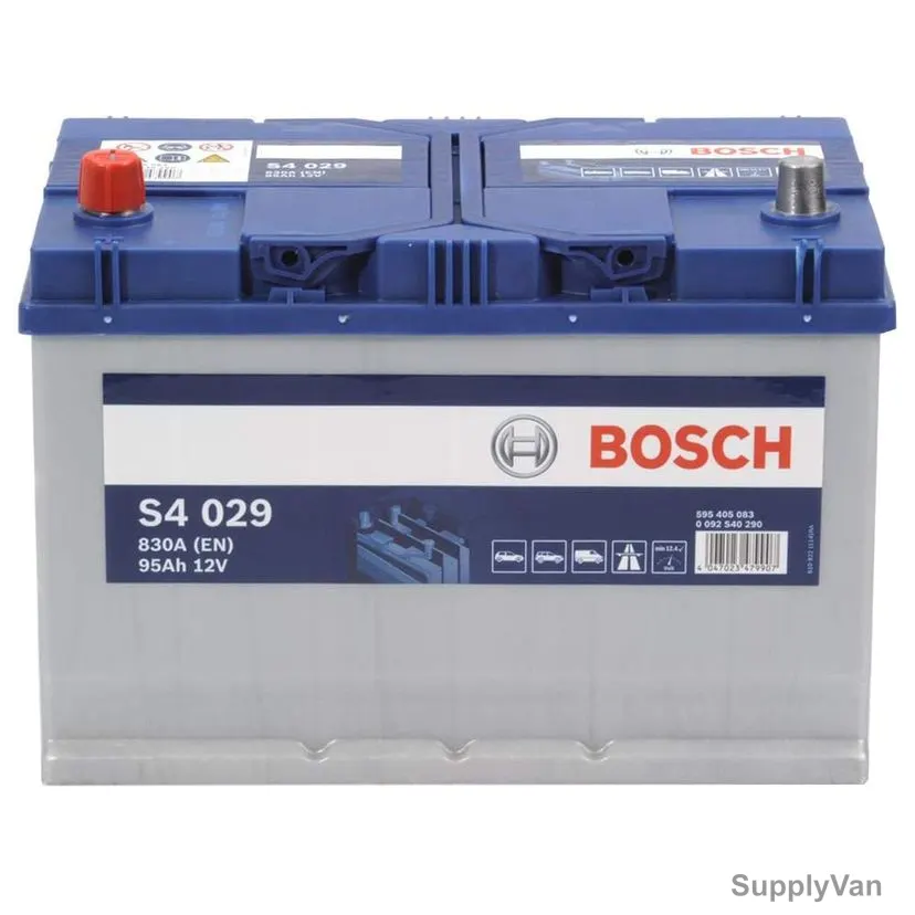 Bosch S4 029 Car Battery, 0092S40290, 115D31R, 12V, 95Ah, 830A
