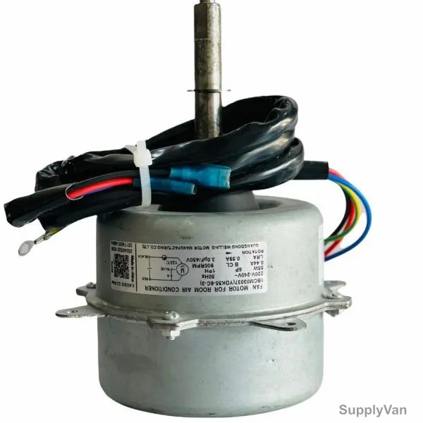 Welling Air Conditioner Outdoor Fan Motor, YDK55-6C-3, 55W, 220-240V, 0.55A, 900 RPM