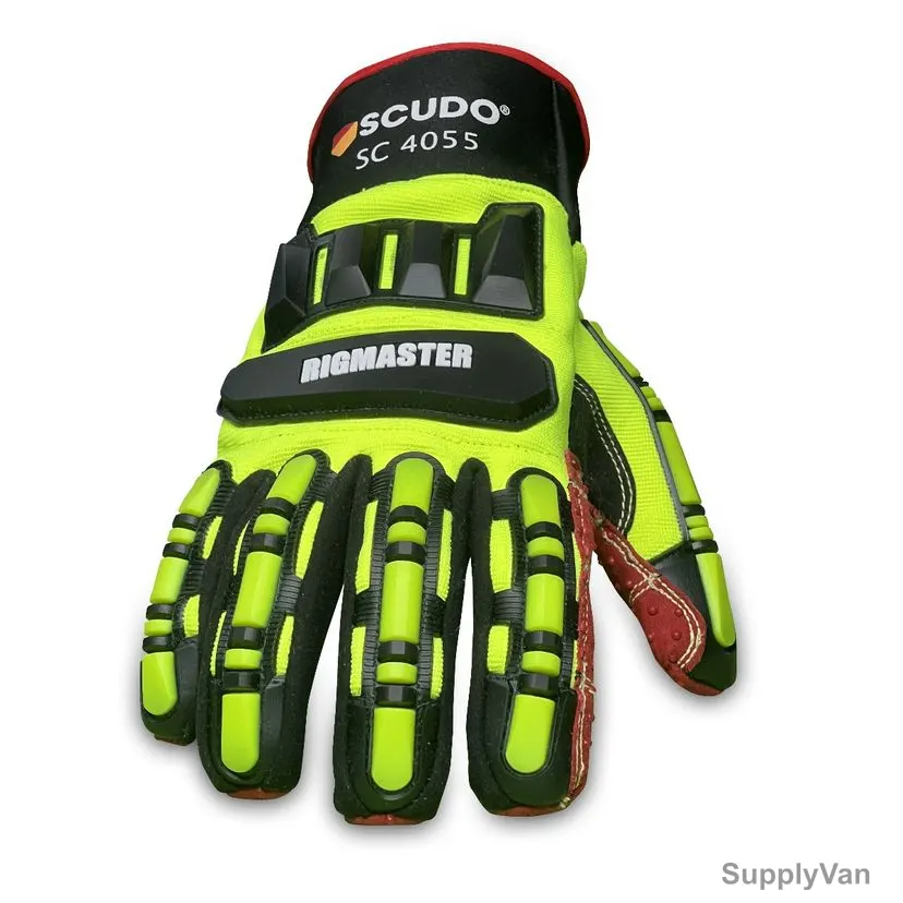 Scudo Impact Protection Gloves, SC-4055, RigMaster, TPR, 2XL, Multicolor — image 1