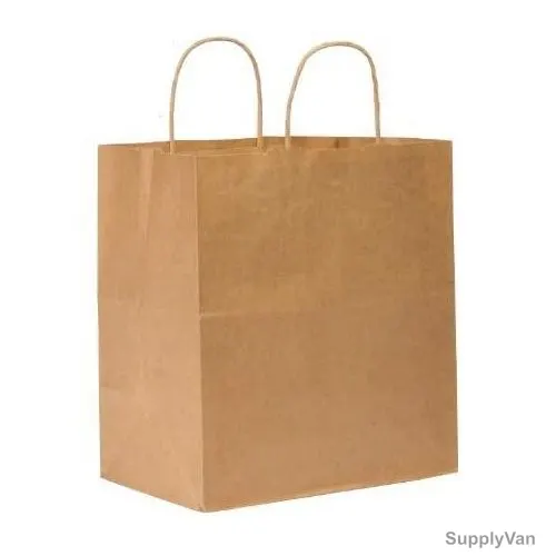 Hotpack Twisted Handle Paper Bag, 32 x 12CM, Brown