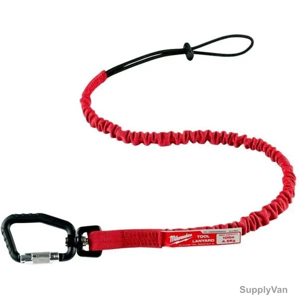Milwaukee Locking Tool Lanyard, 4932471351, 921MM, 4.5 Kg Weight Capacity, Red — image 1