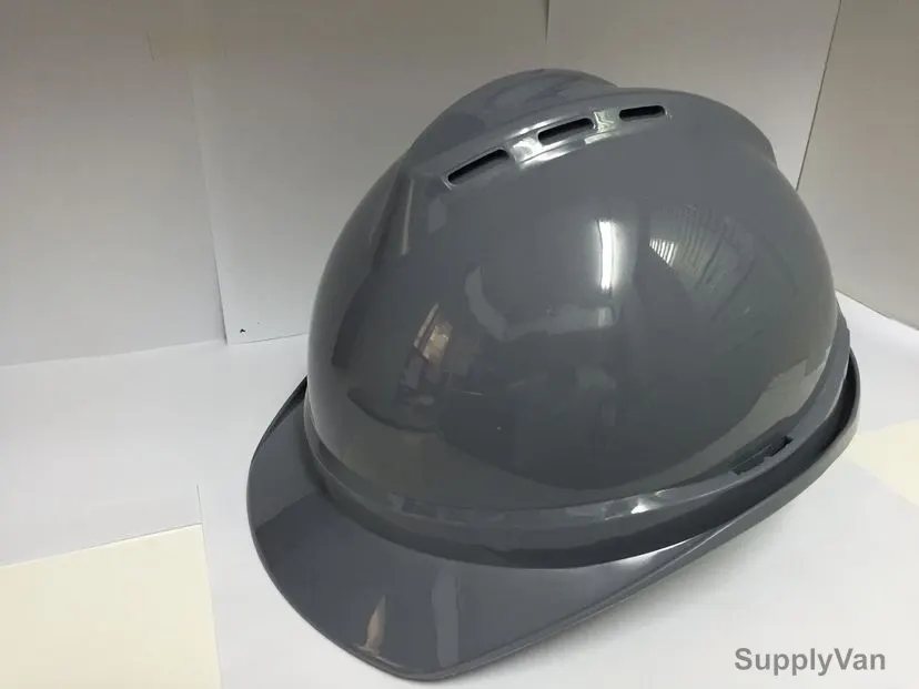 Ameriza Plastic Ratchet Helmet, Grey