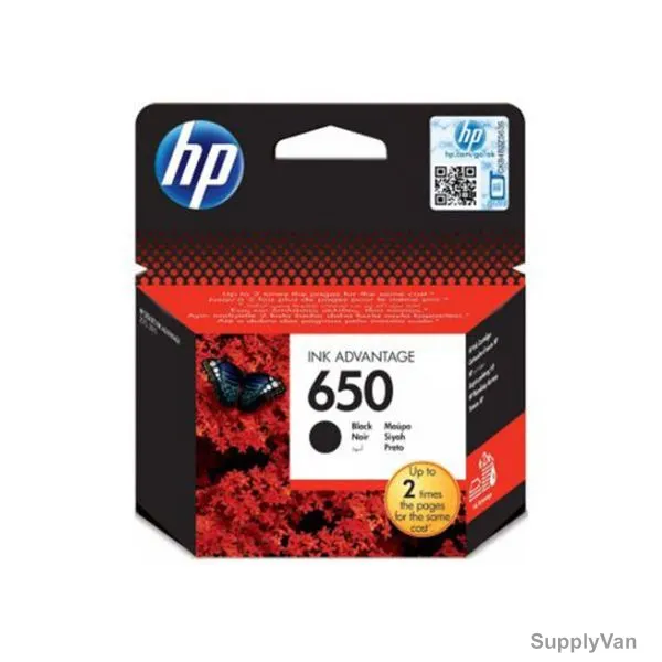HP Original Ink Advantage Cartridge, CZ101AK, Inkjet, 650, 360 Pages, Black