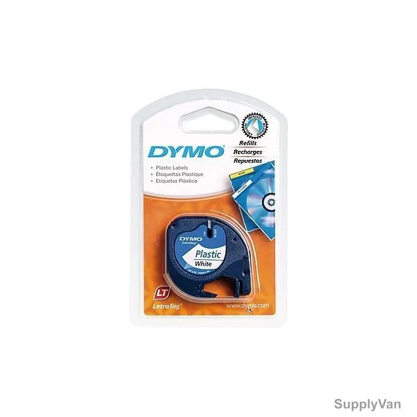Dymo Label Tape, DYS0721610, LetraTag, 4 Mtrs