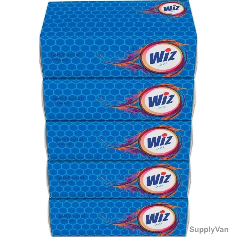 Wiz Classic Facial Tissues, 2 Ply, 200 Sheets, White, 30 Box/Carton — image 1