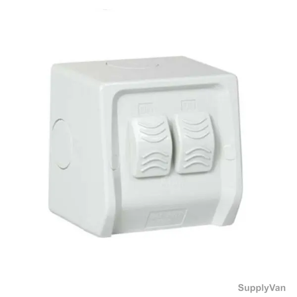 ABB Electrical Switch, WSW221, 2 Gang, 2 Way, 16A