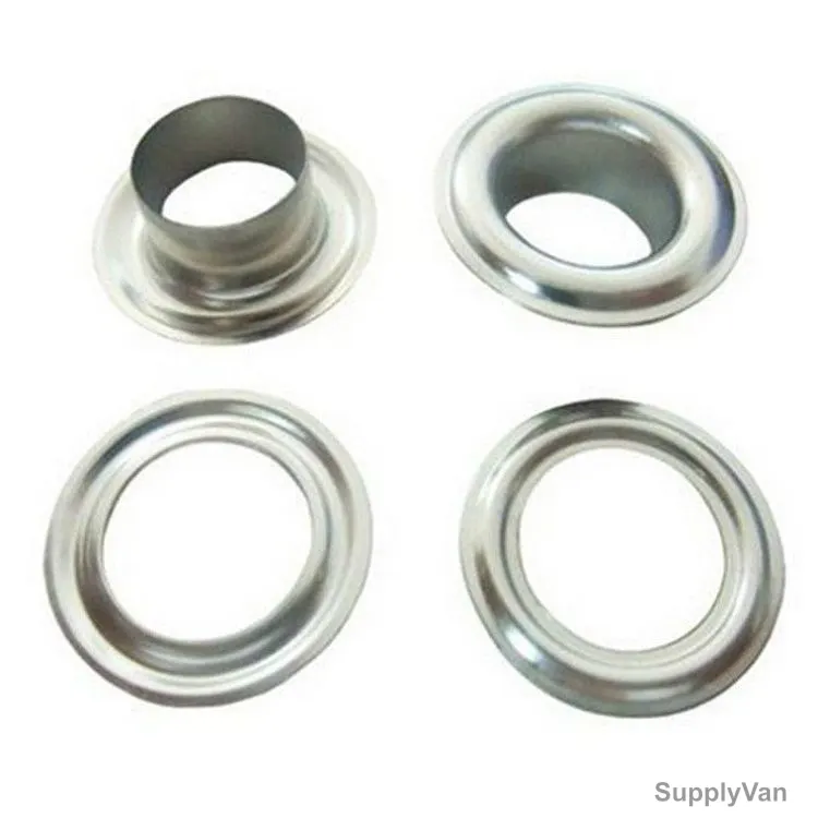 Eyelet Ring, Metal, 10MM, Silver, 100 Pcs/Pack