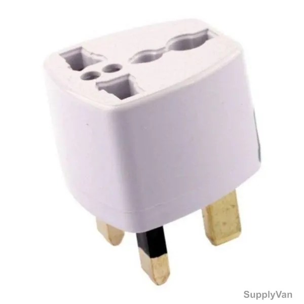 Multi-Purpose AC Plug Adapter, 3 Pin, White — image 1
