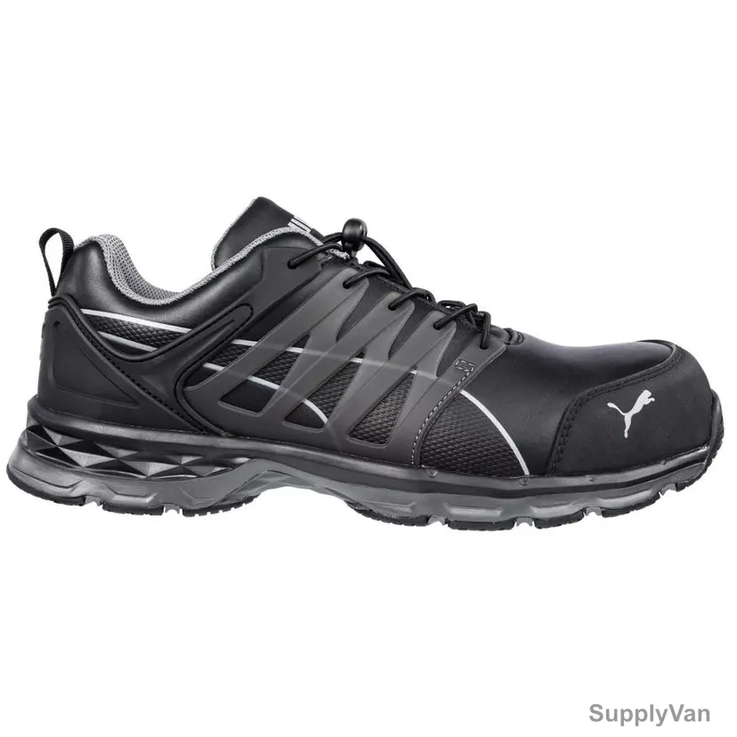 Puma Velocity 2.0 Low Ankle Safety Shoes, 643840, S3-ESD-HRO-SRC, Size40, Black — image 1