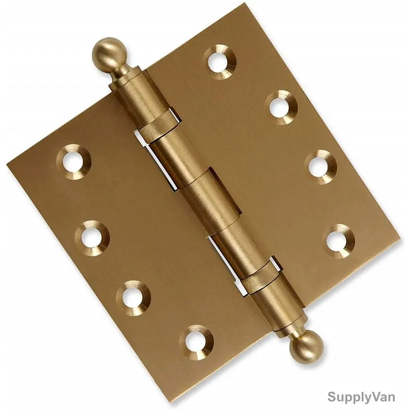 Dorfit Door Hinges, Brass, 4 Inch