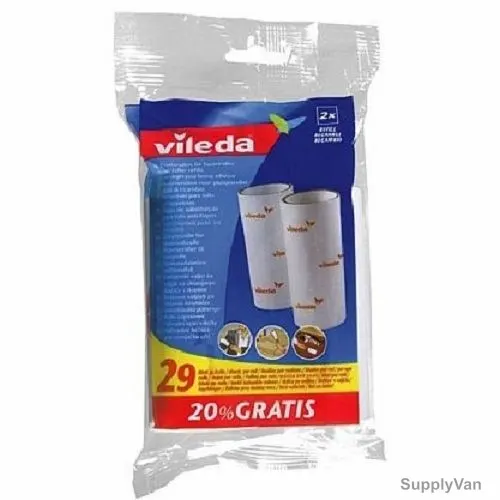 Vileda Cloth Lint Roller/Remover Refill, VLFC123756, PK2