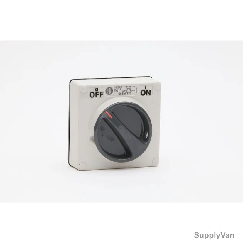 Schneider Electric Rotary Switch Disconnector, PDL56SW332LEGY, 56 Series, 3P, 32A, 415V