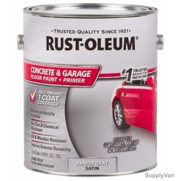 Rust-Oleum Floor Paint , 225359, 1 Gallon, Armor Grey