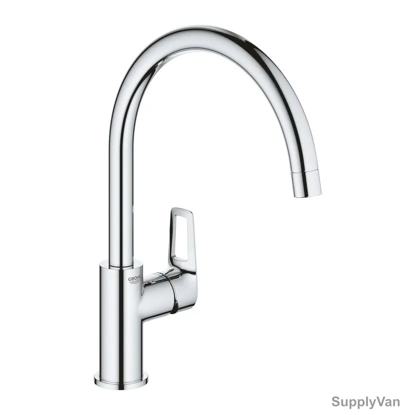 Grohe Single Lever Sink Mixer, 3136810F, BauLoop, Metal, Starlight Chrome Finish — image 1