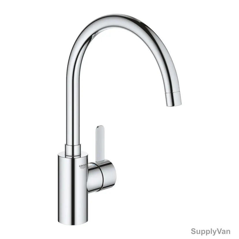 Grohe Single Lever Sink Mixer, 3284320F, EuroSmart Cosmo, Metal, 1/2 Inch, Starlight Chrome Finish — image 1