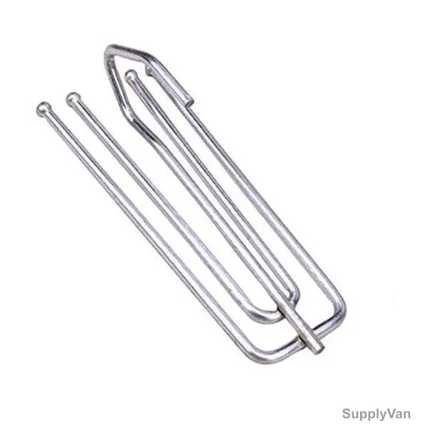 4 Prongs Pinch Pleat Curtain Hook, 7 x 2.5CM, Metal, 100 Pcs/Pack — image 1