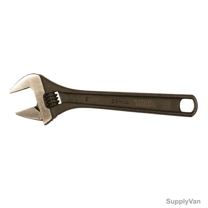 Tata Agrico Adjustable Wrench, WRA003, 12 Inch, Black