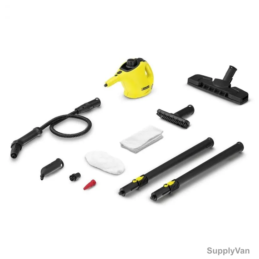 Karcher Steam Cleaner With Floor Kit, 1-516-232-0, Black and Yellow