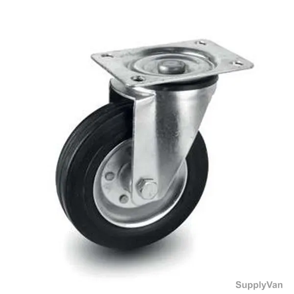 NSF Germany Swivel Plate Caster, 036250, Medium Duty, 25CM, 350KG